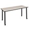 Regency Kee Mobile Tables, 60 W, 24 L, 29 H, Wood, Metal Top, Maple MTC6024PLBK - alternate 1